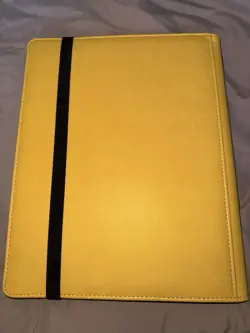 .2019 Ultra Pro Yellow Pikachu Binder, Cards Included, Leather, 9 Pocket Pokemon - Image 2