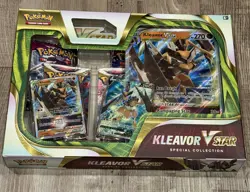 Pokemon TCG - Kleavor VSTAR Special Collection Box New Sealed 4 Packs Plus Cards 820650851254 - Image 1