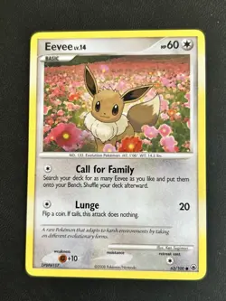 Eevee 62/100 - D&P Majestic Dawn Pokemon Card - Image 1
