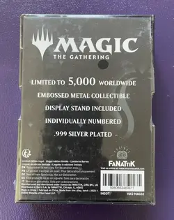 NEW Limited Edition LILIANA VESS .999 Silver Plated Metal Card MTG Serialized - Image 2
