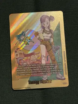 Dragon ball super Card Game FB 08 Gold Energy Marker E-73* - Image 3