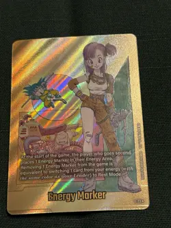 Dragon ball super Card Game FB 08 Gold Energy Marker E-73* - Image 4