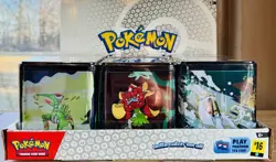 POKEMON 2025 STACKING TIN LOT X6 W/ DISPLAY 18 BOOSTER PACKS NEW FACTORY SEALED! - Image 2