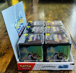 POKEMON 2025 STACKING TIN LOT X6 W/ DISPLAY 18 BOOSTER PACKS NEW FACTORY SEALED! - Image 4