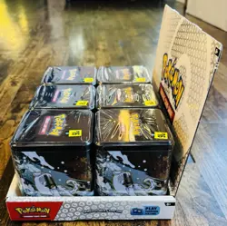 POKEMON 2025 STACKING TIN LOT X6 W/ DISPLAY 18 BOOSTER PACKS NEW FACTORY SEALED! - Image 5