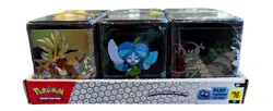 POKEMON 2025 STACKING TIN LOT X6 W/ DISPLAY 18 BOOSTER PACKS NEW FACTORY SEALED - Image 2
