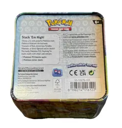POKEMON 2025 STACKING TIN LOT X6 W/ DISPLAY 18 BOOSTER PACKS NEW FACTORY SEALED - Image 4