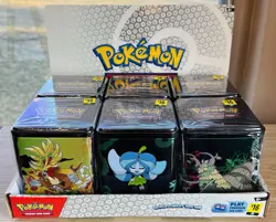 POKEMON 2025 STACKING TIN LOT X6 W/ DISPLAY 18 BOOSTER PACKS NEW FACTORY SEALED! - Image 3