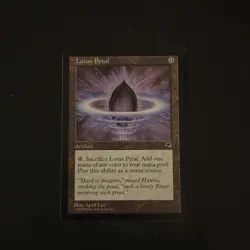 Magic The Gathering Tempest Lotus Petal #294 Lightly played - Image 1