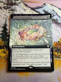 Grave Venerations - Extended Art Commander: Lorwyn Eclipsed MTG - Image 1