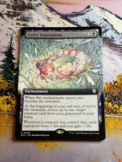 Grave Venerations - Extended Art Commander: Lorwyn Eclipsed MTG - Image 3