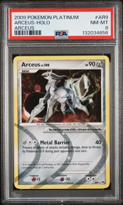 PSA 8 NM-MT - Arceus - Holo AR9 Platinum Arceus - Pokemon TCG - Image 1