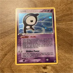 Pokemon TCG Unown Unseen Forces A/28 Holo Rare Basic Psychic 60HP Nintendo 2005 - Image 1