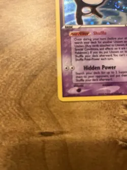 Pokemon TCG Unown Unseen Forces A/28 Holo Rare Basic Psychic 60HP Nintendo 2005 - Image 2