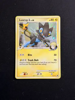 Luxray GL 9/111 Rising Rivals Cosmos Holo Full Spiral Rare Pokemon Card NM SWIRL - Image 1