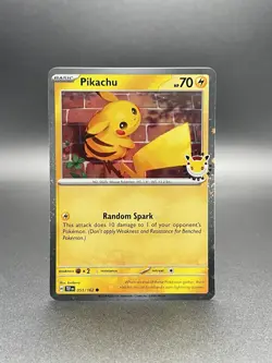 Pikachu 051 /162 Stamped 2026 Pokemon Day 30 Promo TCG With Coin - Image 1