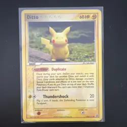 Pokemon TCG Ditto Pikachu 63/113 EX Delta Species Regular Common - Image 1
