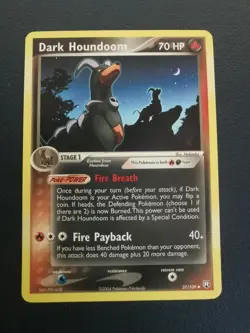 Pokemon Card Dark Houndoom 37/109 EX Team Rocket Returns Uncommon - Image 1