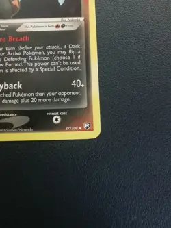 Pokemon Card Dark Houndoom 37/109 EX Team Rocket Returns Uncommon - Image 5