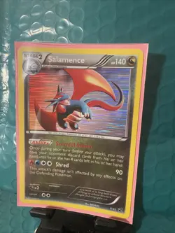 Pokemon TCG Salamence 8/20 Dragon Vault Holo Rare Light Played - Image 1
