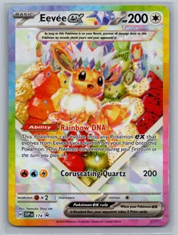 Pokemon TCG Eevee ex #174 SV: Scarlet & Violet Promo Cards - Image 1