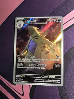 Tyranitar 222/193 Scarlet & Violet Paldea Evolved Pokemon Card NM POSSIBLE 10! - Image 1