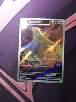Tyranitar 222/193 Scarlet & Violet Paldea Evolved Pokemon Card NM POSSIBLE 10! - Image 2