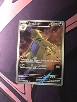 Tyranitar 222/193 Scarlet & Violet Paldea Evolved Pokemon Card NM POSSIBLE 10! - Image 3
