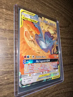 Pokemon TCG Moltres Zapdos Articuno GX Holo Card 44/68 -Hidden Fates - Image 3