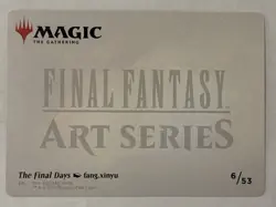 The Final Days GOLD STAMPED Art Card (06) - MtG Final Fantasy - NM - - Image 2