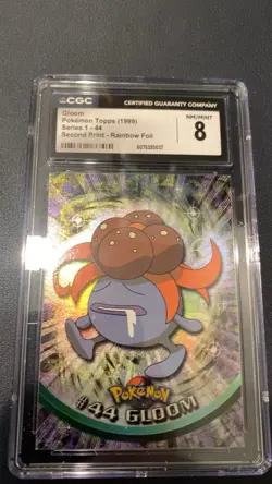 Gloom Topps Rainbow Holo Foil Series BLACK Logo Pokemon Card - NM - Image 1