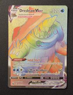 Pokemon TCG Drednaw VMAX Secret Rare Full Art Card Champions Path 075/073 - Image 1