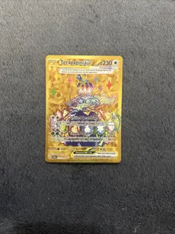 Pokemon TCG Terapagos EX 173/142 Stellar Crown Hyper Rare Gold Holo Card - Image 1