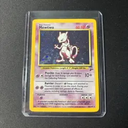 Pokemon Mewtwo Holo Rare Base Set 2 10/130 2000 English TCG Card - Image 1