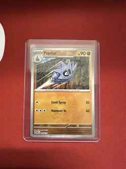 Pokemon TCG Pupitar Master Ball Pattern Holo Card 048/131 Prismatic Evolutions - Image 1