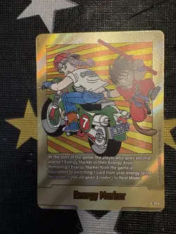 Dragon ball super Card Game FB 08 Gold Energy Marker E-70* - Image 1