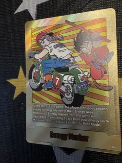 Dragon ball super Card Game FB 08 Gold Energy Marker E-70* - Image 3