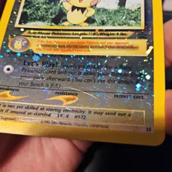 Pichu Reverse Holo - Black Star Promo 35 - WOTC Pokemon Card - Image 4