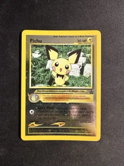 Pichu #35 Reverse Holo Black Star Promo WOTC Pokemon Card 2001 - Image 1