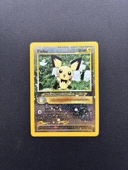 Pokemon Card Black Star Promo Pichu 35 Reverse Holo WOTC - Image 1