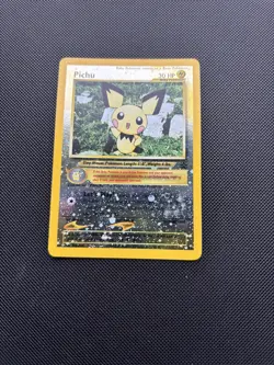 Pokemon Card Black Star Promo Pichu 35 Reverse Holo WOTC - Image 2