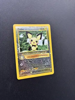Pokemon Card Black Star Promo Pichu 35 Reverse Holo WOTC - Image 3