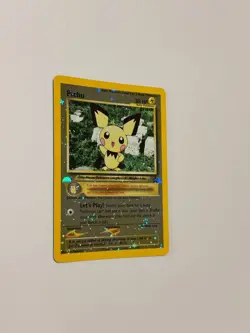 Pokemon Pichu Black Star Promo Reverse Holo Card 35 WOTC Pokemon TCG English - Image 2