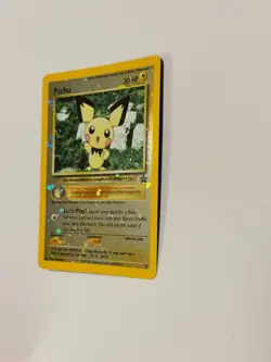 Pokemon Pichu Black Star Promo Reverse Holo Card 35 WOTC Pokemon TCG English - Image 3