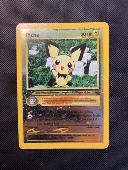 Pichu Pokemon Card Black Star Promo 35 Reverse Holo WOTC - Image 1