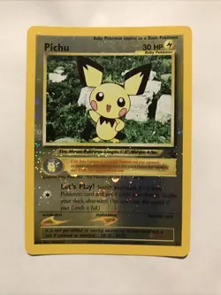 Pichu Reverse Holo Black Star Promo 35 WOTC Pokemon Card - Image 1