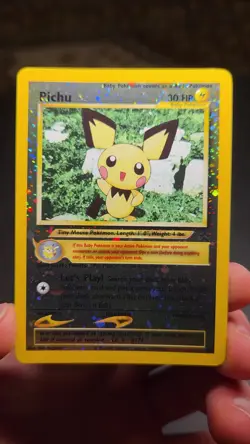 MINT Pichu Reverse Holo WOTC Black Star Promo #35 Vintage 2001 Pokemon Card TCG - Image 2