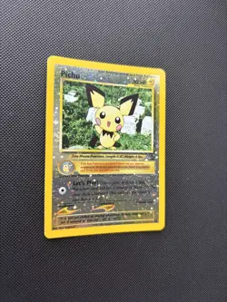 Pokemon Card Black Star Promo Pichu 35 Reverse Holo WOTC - Image 3