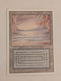 MTG UNDERGROUND SEA REVISED (1994) MAGIC THE GATHERING DUAL LAND BLUE BLACK - Image 1