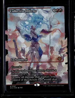 Collective Inferno (Showcase) - 387 - Foil - ECL - NM - MTG Magic the Gathering - Image 1